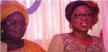  ??  ?? Pastor Helen Oyitso and Mrs. Bolanle Ambode at the event