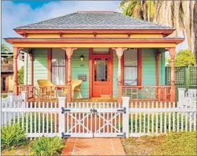  ??  ?? LA JOLLA’S FIRST female doctor used this 1909-built bungalow, the Corey House, as her office as well as her home.