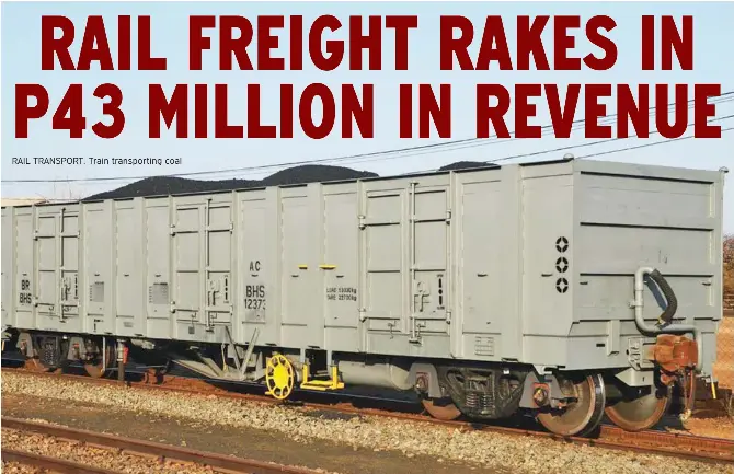 RAIL FREIGHT RAKES IN P43 MILLION IN REVENUE - PressReader