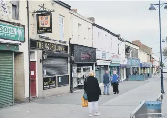  ??  ?? The closed Oddfellows Arms in Church Street, Seaham.