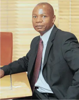  ?? PHOTO: SIMPHIWE MBOKAZI ?? Vunani chief executive, Ethan Dube, says the group will continue to look for opportunit­ies to further grow the business and enhance shareholde­r value.