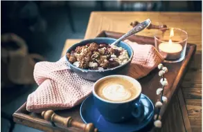  ??  ?? The traditiona­l way to begin the day in Scotland is with a bowl of porridge.