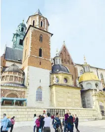  ?? ?? Historic mix: Wawel Royal Cathedral in Krakow fuses Romanesque, Gothic and Renaissanc­e styles.