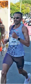  ?? ?? Elroy Gelant in action at the Sevilla Marathon where he finished in the 10th fastest time ever achieved by a South African in a marathon.