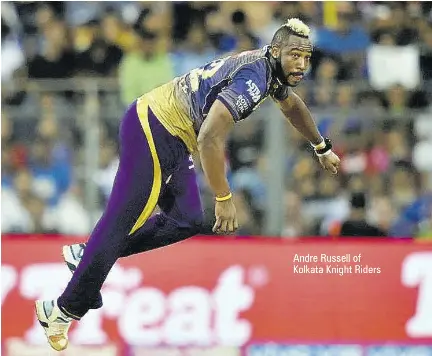 Russell helps fire Knight Riders into play-offs - PressReader