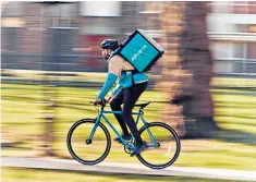  ??  ?? Deliveroo: the food delivery company is one of Europe’s ‘unicorns-in-the-making’