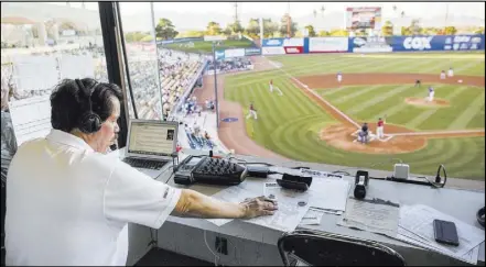  ?? Patrick Connolly Las Vegas Review-Journal @PConnPie ?? Russ Langer, the 51s’ radio play-by-play man, has more than 30 years of baseball broadcast experience.