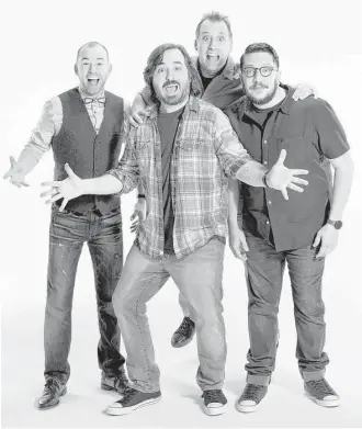  ?? TruTV ?? The Impractica­l Jokers are James Murray, from left, Brian Quinn, Joe Gatto and Sal Vulcano.