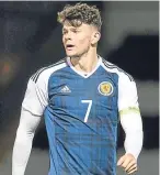  ??  ?? Oliver Burke: opened the scoring for Scotland in Latvia.