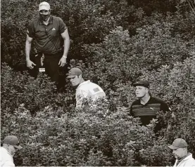  ?? Chris Carlson / Associated Press ?? Bryson DeChambeau, whose thundering drives have been the talk of the golf world, hammered some screaming shots into the Georgia pines Thursday.