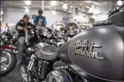  ?? DAVID PAUL MORRIS / BLOOMBERG 2017 ?? Harley-Davidson said Monday it came to its decision to move some production because of retaliator­y tariffs it faces in an escalating trade dispute between the U.S. and the European Union.