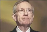  ?? BRENDAN SMIALOWSKI/GETTY IMAGES ?? Former Senate Majority Leader Harry Reid is credited for pushing to move up Nevada’s caucuses to February.