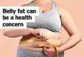  ?? ?? Belly fat can be a health concern