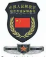  ?? PROVIDED TO CHINA DAILY ?? Brassard (top) is for troops at Djibouti Logistics Support Base and badge is for those stationed overseas.