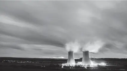  ?? Julian Stratensch­ulte / Associated Press ?? The Grohnde nuclear power plant near Grohnde, Germany, is being shut down as the country moves to renewable energy.