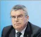  ?? FOTO: AP ?? Thomas Bach, presidente del COI