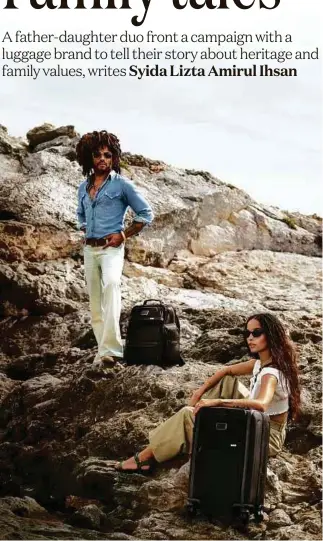  ??  ?? The campaign with Lenny and Zoe was shot in the Bahamas.