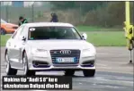  ??  ?? Makina tip "Audi S 8" ku u ekzekutuan Dalipaj dhe Dautaj