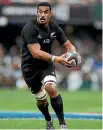  ?? GETTY IMAGES ?? Jerome Kaino, in 2008, is the only member of the current All Blacks squad to play a test in Cape Town.