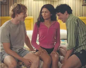 ?? ?? Mike Faist as Art, Zendaya as Tashi and Josh O’Connor as Patrick in Challenger­s.