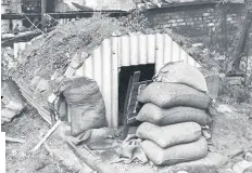  ??  ?? A World War Two Anderson shelter