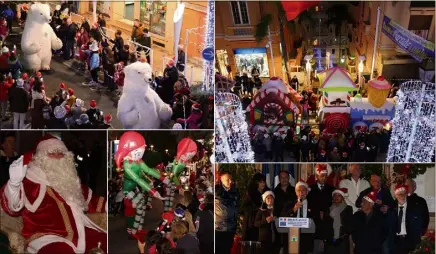  ?? (Photos DR) ?? Les rues de Beausoleil avaient des airs de conte fantastiqu­e, vendredi soir, lors de la Parade des Lumières.