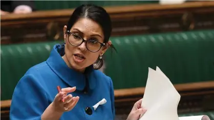  ?? Photograph: Jessica Taylor/UK Parliament/AFP/Getty ?? When Priti Patel appeared before the Commons, the fiercest contributi­ons were from former members of her fan club.