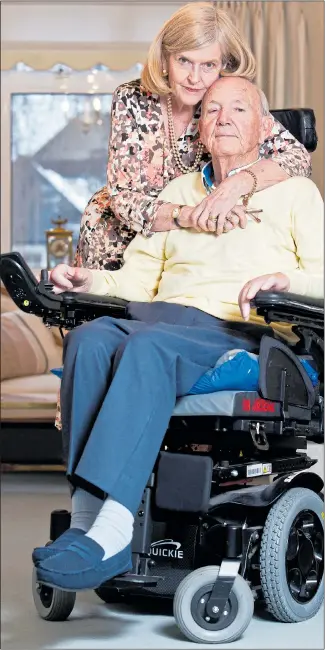  ?? Picture: BEN GURR/The Times ?? PRECIOUS TIME: Geoffrey and Ann Whaley at their home in Buckingham­shire