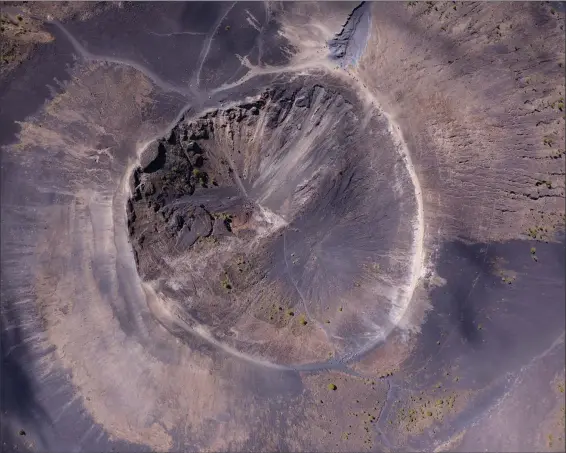  ?? (AP/Fernanda Pesce) ?? A view of the Paricutin volcano crater is seen Feb. 22 in Mexico.