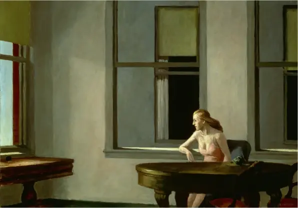  ??  ?? Abajo, City Sunlight (1954), de Edward Hopper.