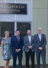  ?? ?? From left, are MASSNAHRO Executive Director Donna Brown-rego, Leominster Housing Authority Executive Director Benjamin Gold, WHA COO Peter Proulx and DHCD Director of Public Housing Ben Stone.