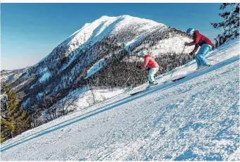  ??  ?? uf insgesamt 19 Pistenkilo­metern können sich echte Skiprofis, aber auch Anfänger und Familien im Winterspor­t austoben