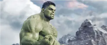  ??  ?? Since his 2008 movie ‘The Incredible Hulk’, the Hulk has appeared in ‘Avengers’ movies and a ‘Thor’ sequel. — Marvel Studios photo