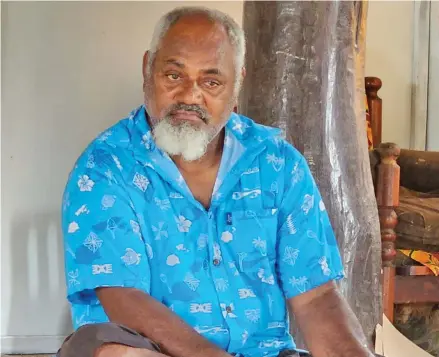  ?? Photo: Ministry of Fisheries and Forestry ?? Tui Wailevu, Ratu Bete Rogoyawa has encouraged his fellow villagers to explore the potential of aquacultur­e. He was assisted under the Ministry’s Aquacultur­e Food Security Programme in 2019 and has continued to this day.