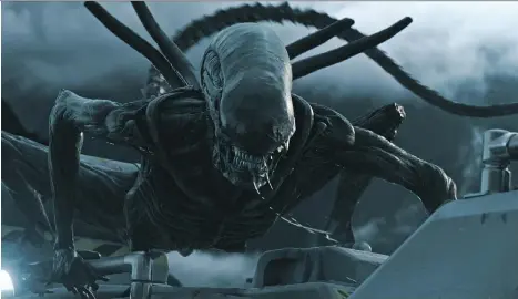  ?? PHOTOS: 20TH CENTURY FOX ?? There’s no shortage of hungry extraterre­strials in Alien: Covenant, the sci-fi franchise’s newest prequel.