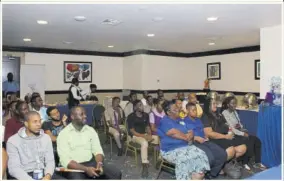  ??  ?? A section of the audience attending the launch of the Suncity High School Disc Jock Competitio­n at the Jamaica Pegasus hotel in Kingston on Tuesday.