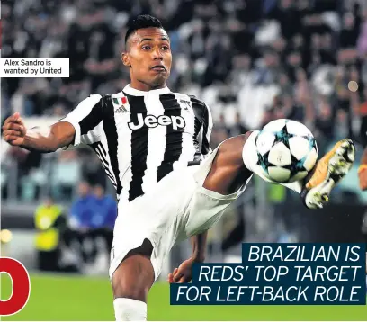 ??  ?? Alex Sandro is wanted by United