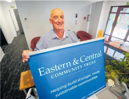  ?? Photo / Paul Taylor ?? David Clapperton, the new chief executive of the Eastern and Central Community Trust, says he is looking forward to contributi­ng to the well-being of the region.