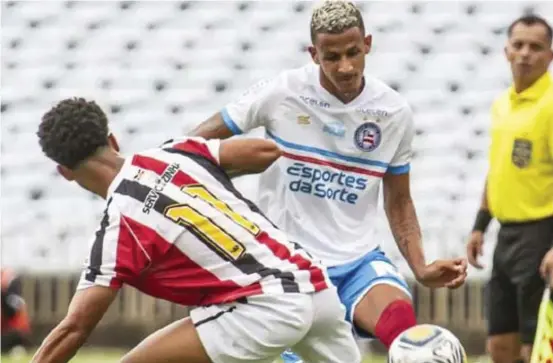  ?? LETÍCIA MARTINS/BAHIA ?? Luciano Juba durante o jogo do Bahia contra o River pela Copa do Nordeste