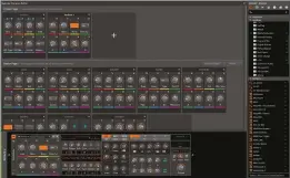  ??  ?? Build custom MIDI control schemes in the Remote Controls Editor, and switch on the fly