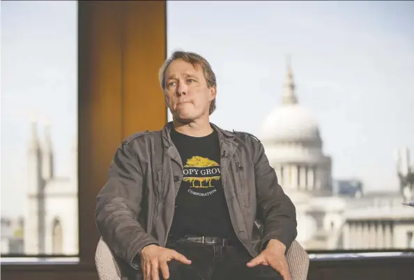  ?? Simon Dawson/Bloomberg files ?? Canopy’s ousted CEO Bruce Linton founded and grew the firm from an abandoned chocolate factory in Smiths Falls, Ont., into the world’s most valuable cannabis company. Canopy’s spending habits and promises of future returns left investors increasing­ly uneasy.