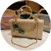  ?? ?? Jana Khojah’s handmade bags for her brand’s Ramadan collection.