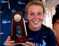  ?? University of North Carolina ?? Connellsvi­lle graduate Madison Wiltrout, a redshirt freshman at North Carolina, finished third in the javelin at the NCAA Division I track and field championsh­ips.