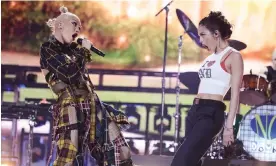  ?? Photograph: John Shearer/Getty Images for No Doubt ?? Gwen Stefani of No Doubt and Olivia Rodrigo perform.