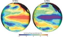  ?? COURTESY ?? The National Oceanic and Atmospheri­c Administra­tion says La Niña has ended.
