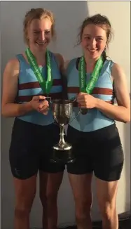  ??  ?? Winners in Club 2 - Lily O’Keefe and Faye Prendergas­t.