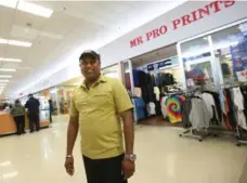  ?? VINCE TALOTTA/TORONTO STAR ?? Maheswaran Arumugam, who operates Mr. Pro Prints, says the location at Whitby Mall works for his retail business.