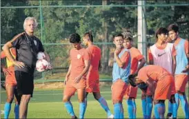  ?? AIFF ?? India coach Luis Norton de Matos says his boys will give their “200 per cent” in the tournament.