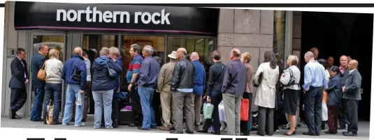  ??  ?? Warning signs: A decade ago Northern Rock was a harbinger of disaster