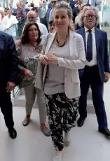  ??  ?? In visita Il ministro Giulia Grillo in città